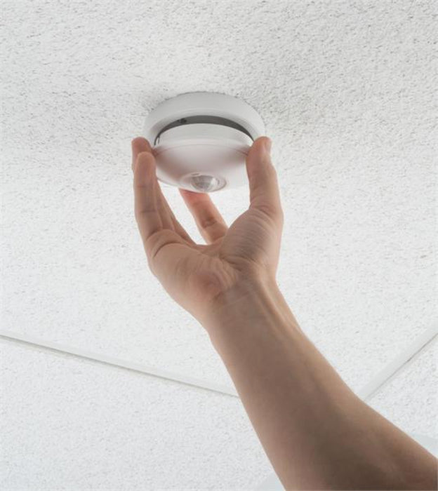 nLight RCMSB PDT 7 G2 AIR Occupancy and Daylight Sensors, Dual Tech PIR/ Microphonics, Mini-Low Bay 360° Lens, Surface Mount, Generation 2