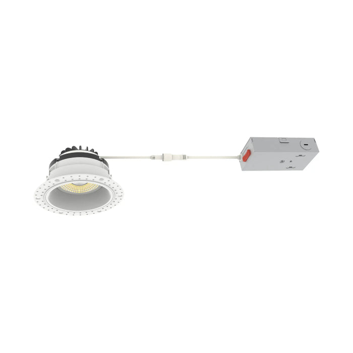 Westgate RDG4TL 4" LED Round Gimbal Trimless Recessed Downlight, 5CCT Selectable - White