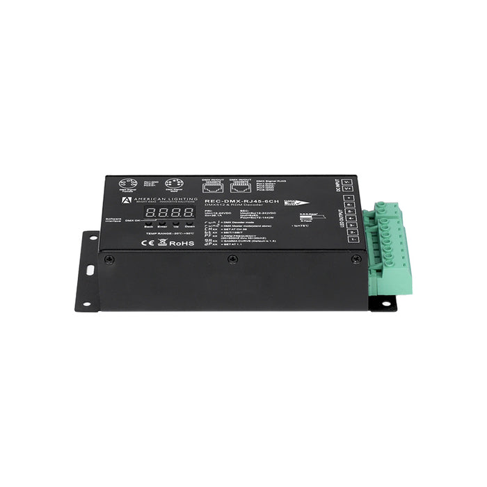 American Lighting REC-DMX-RJ45-6CH 6-Channel DMX Decoder