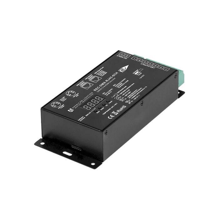 American Lighting REC-DMX-RJ45-6CH 6-Channel DMX Decoder