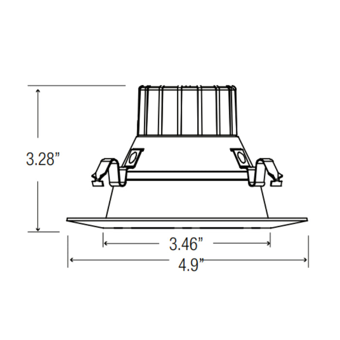 Elite REL437 4" 11W/13W Economy LED Retrofit Module, 5CCT Selectable, 700/1100 Lumens, 120V/120-277V