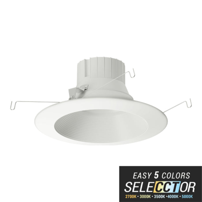 Elite REL633 6" LED Retrofit Baffle Downlight, 5CCT Selectable, 950 lm, 120V Triac Dimming