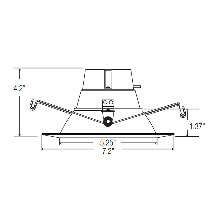 Elite REL637-ML 5"/6" LED Retrofit Baffle, 5CCT & 2 Lumens Selectable, 120V