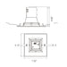 Elite RJL685 6" LED Square Recessed Remodel Downlight, 5CCT Selectable