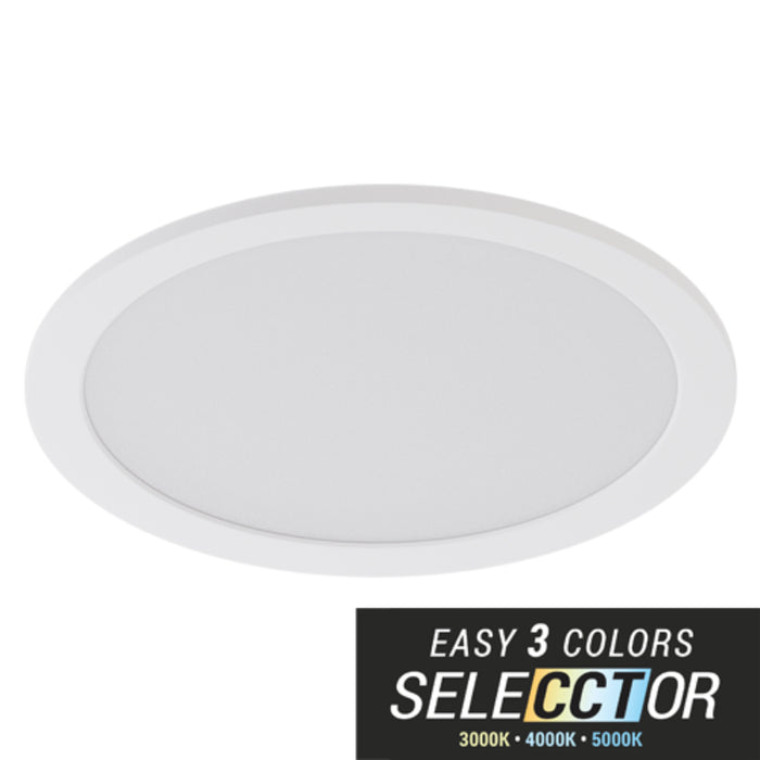 Elite RL1192 11" Round LED Slim Surface & Wall Mount Dimmable Fixture, 2000 Lumens, 120V
