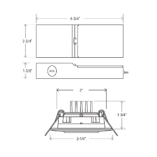 Elite RL273-CCT 2" Round LED Recessed Gimbal Slim Downlight, 5CCT Selectable, 400 Lumens