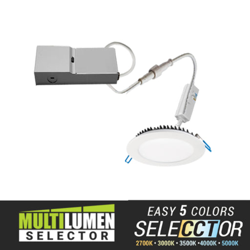 Elite RL575-ML-CCT 5" Canless LED Slim Downlight, 5CCT Selectable, 700/900/1100 Lumens, 120V