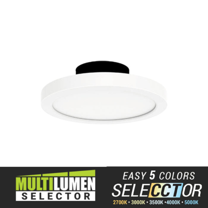 Elite RL591-ML-CCT 5" Round LED Slim Surface Mount, Selectable CCT & Lumen, MVOLT