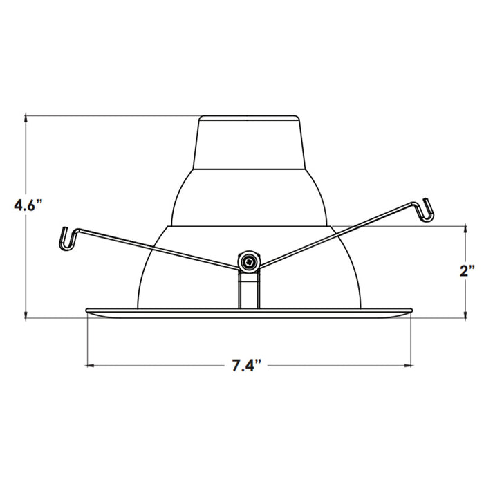 Elite RL628 6" 16W LED Retrofit Reflector, 5CCT Selectable, 1200 Lumens, 120V