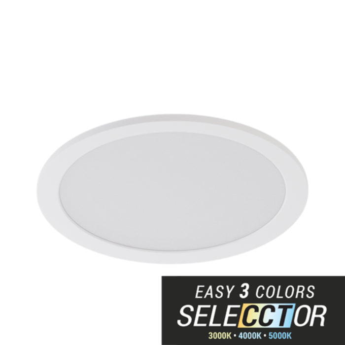 Elite RL792 7" Round LED Slim Surface & Wall Mount Dimmable, CCT Select, 1000 Lumens, 120V