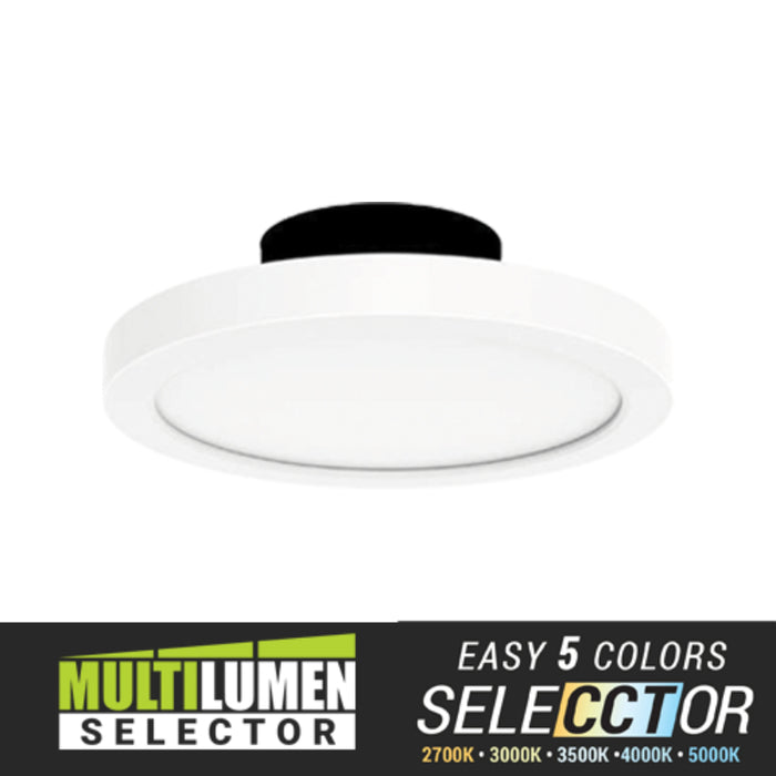 Elite RL991-ML-CCT 9" Round LED Slim Surface Mount, Selectable CCT & Lumen, 120V