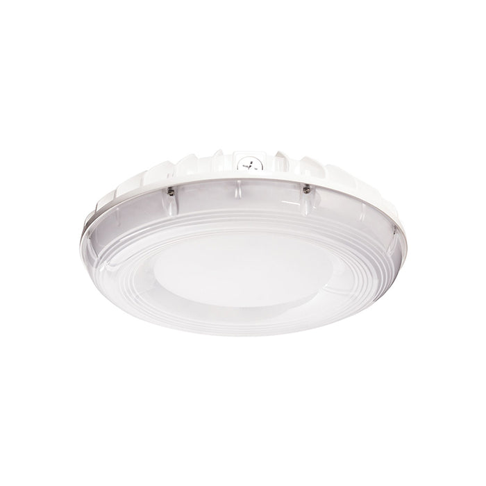Lumark RPGC25S-MS/DIM-L20 60W LED Round Canopy, 120-347V, Selectable CCT & Lumens, Motion Sensor for Dimming Operation, 9' - 20' Mounting Height