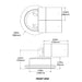 Lumiere Lanterra 1003 2-Head LED Accent Flood Light, Flood Optic, Outdoor Hood - Round Surface Mount