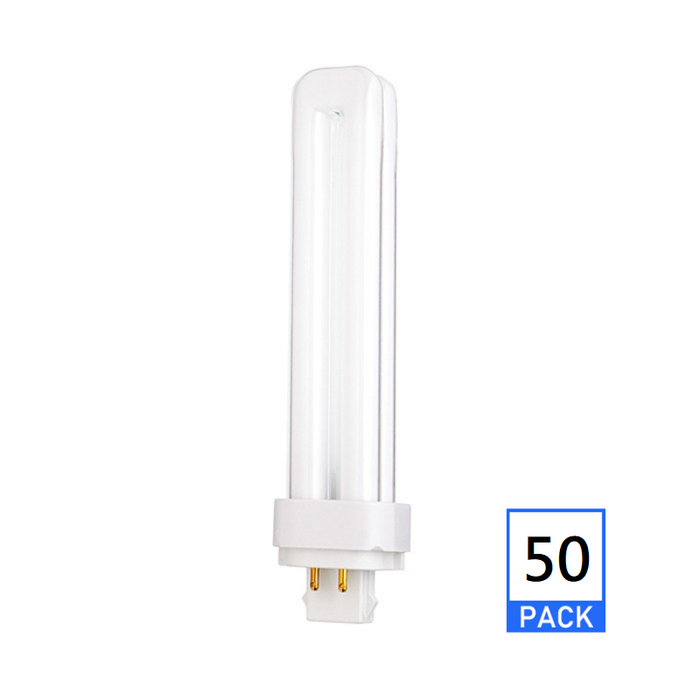 Satco S8340 26W T4 Quad Tube 4-Pin CFL Bulb, 4100K