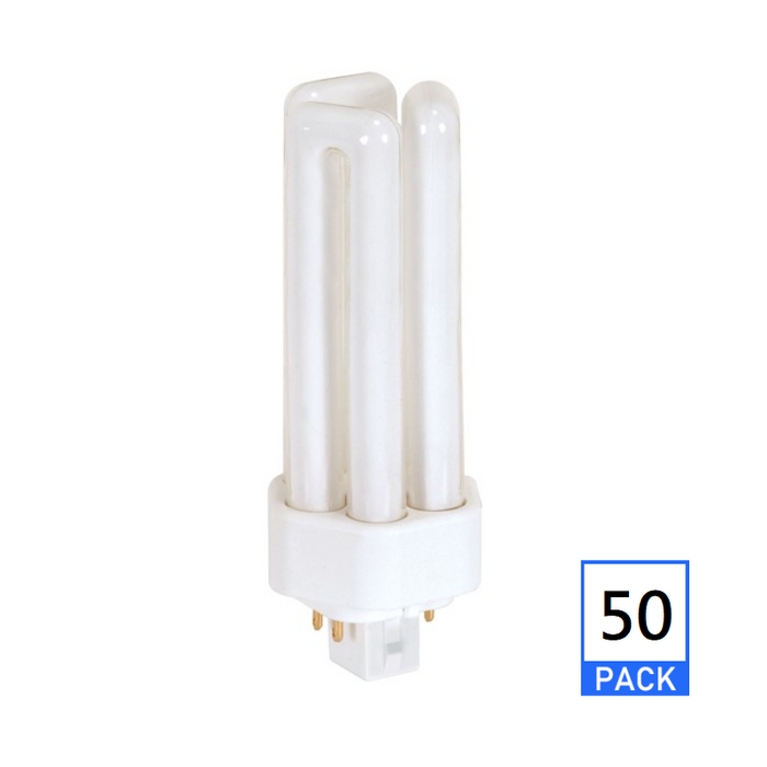 Satco S8347 26W Triple Tube 4-Pin CFL Bulb, 3500K