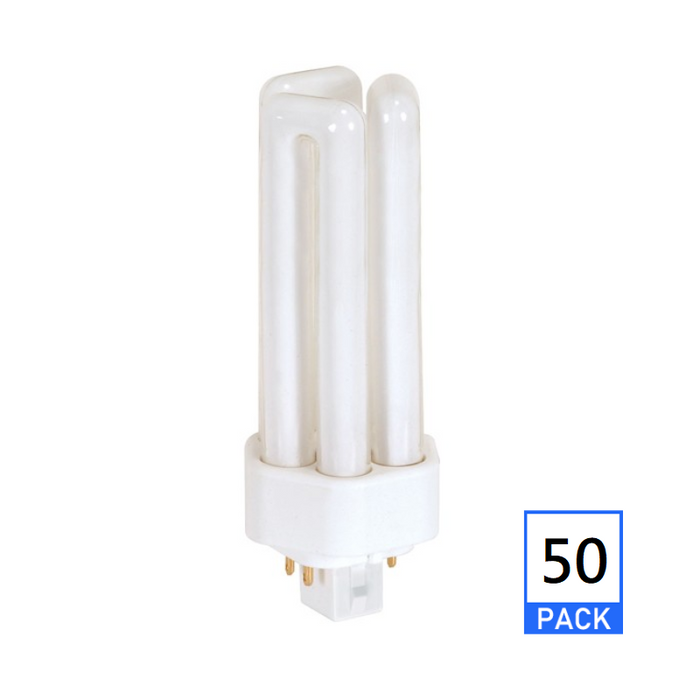 Satco S8346 26W Triple Tube 4-Pin CFL Bulb, 3000K