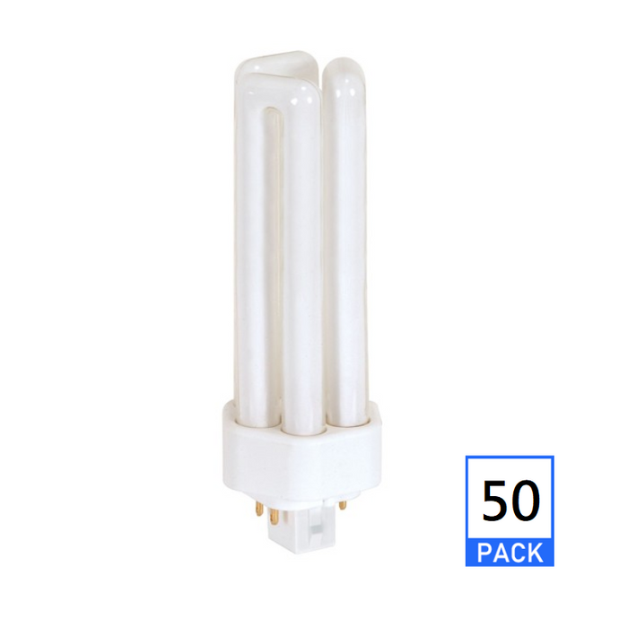 Satco S8350 32W T4 Triple Tube 4-Pin CFL Bulb, 3000K