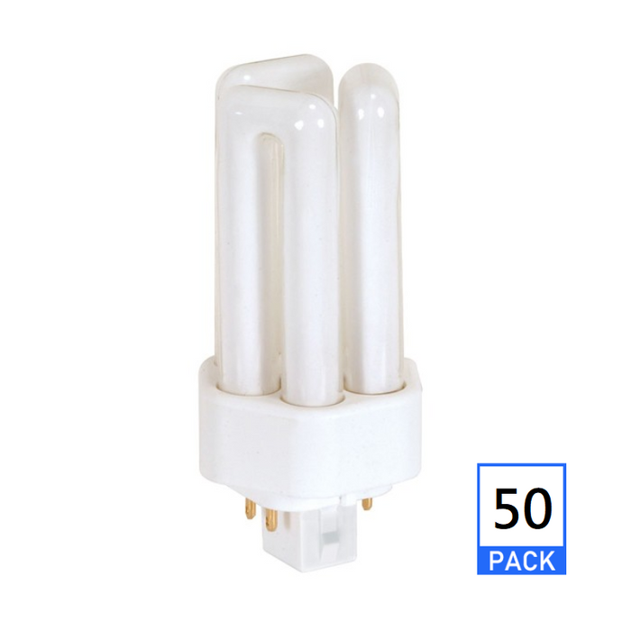 Satco S8397 13W T4 Triple Tube 4-Pin CFL Bulb, 3500K