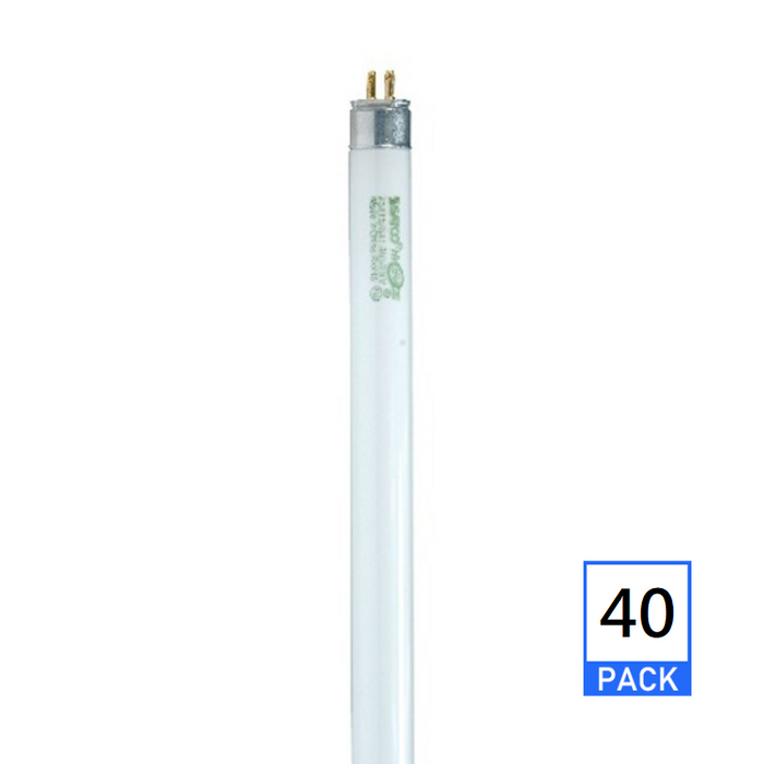 Satco S8126 14W 24" T5 Linear Fluorescent Bulb, 3500K, 40-Pack