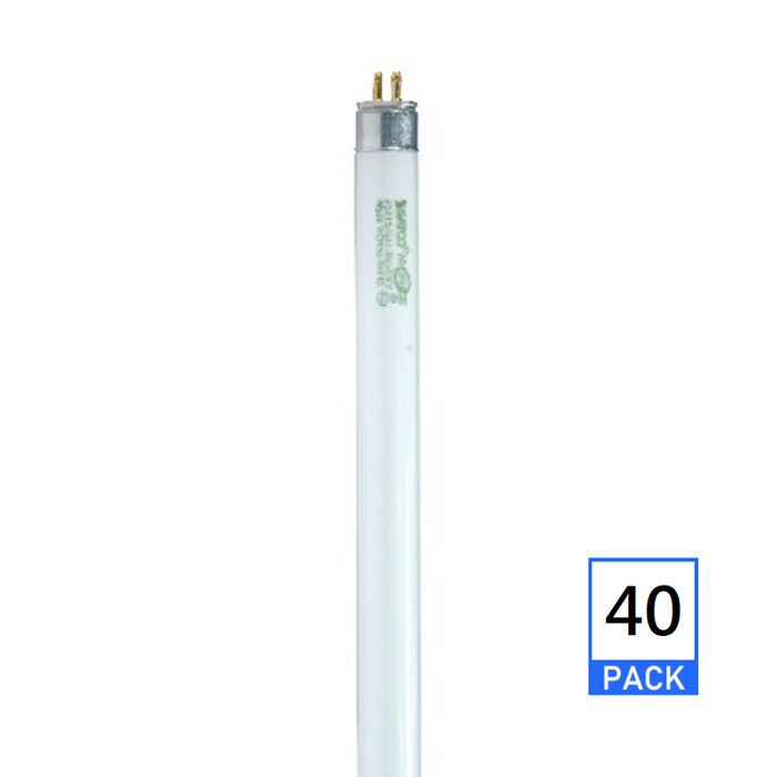 Satco S8110 14W 24" T5 Linear Fluorescent Bulb, 5000K, 40-Pack