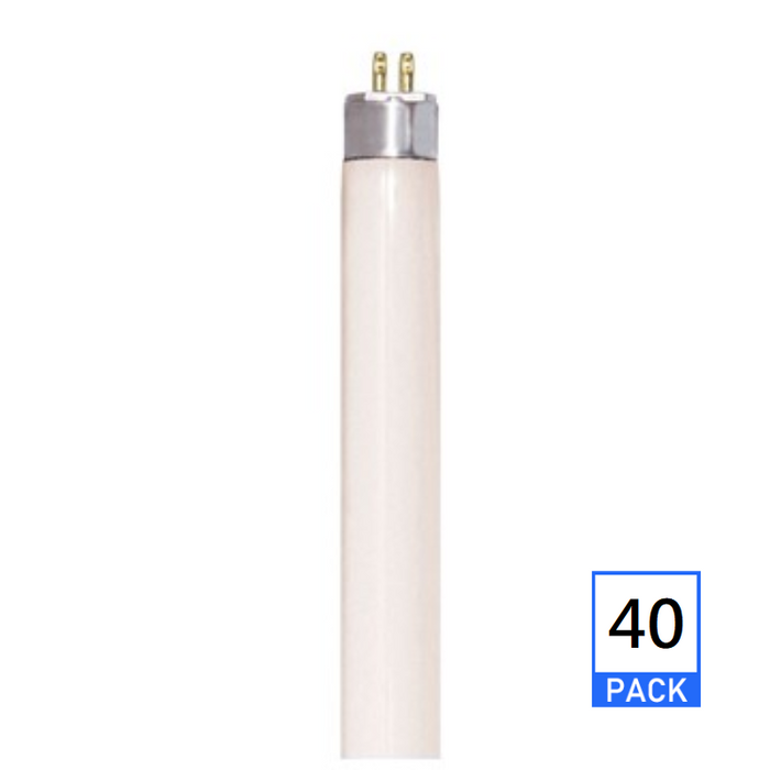 Satco S8138 24W 24" T5 HO Linear Fluorescent Bulb, 3500K, 40-Pack