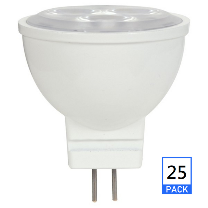 Satco S9282 3W MR11 Non-Dimmable LED Bulb - GU4 base, 4000K