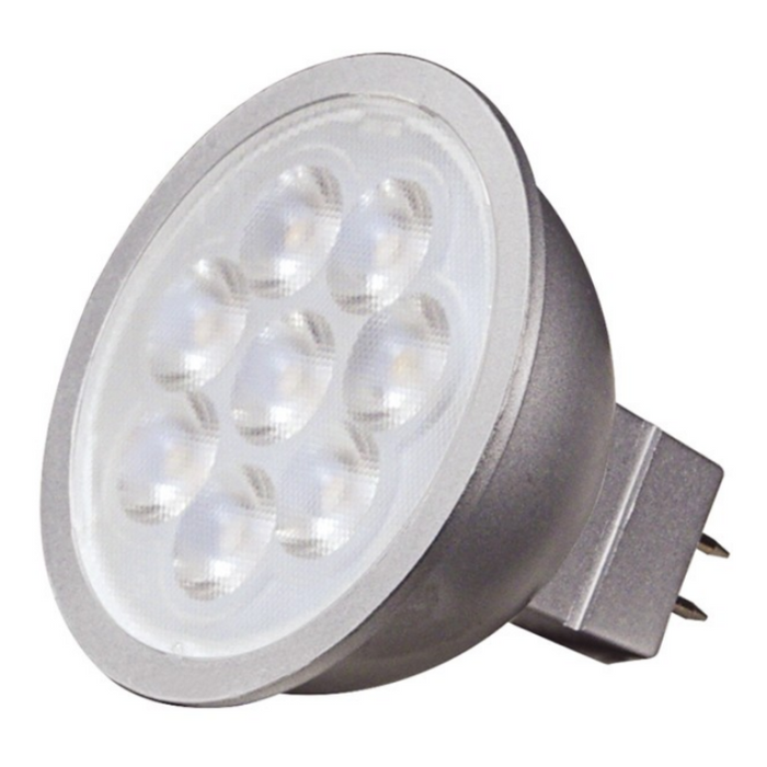Satco S9494 6.5W MR16 LED Bulb - 25° Beam Spread, GU5.3 base, 5000K