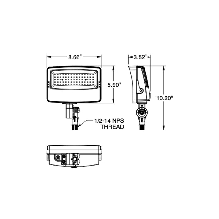 EXO SGF1 Sling 20W/40W/60W LED Flood Light, CCT Selectable