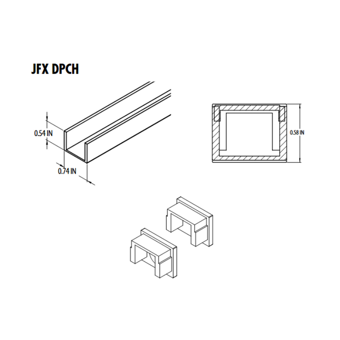 Juno Contractor Select JFX 4-ft Deep Extrusion Channel