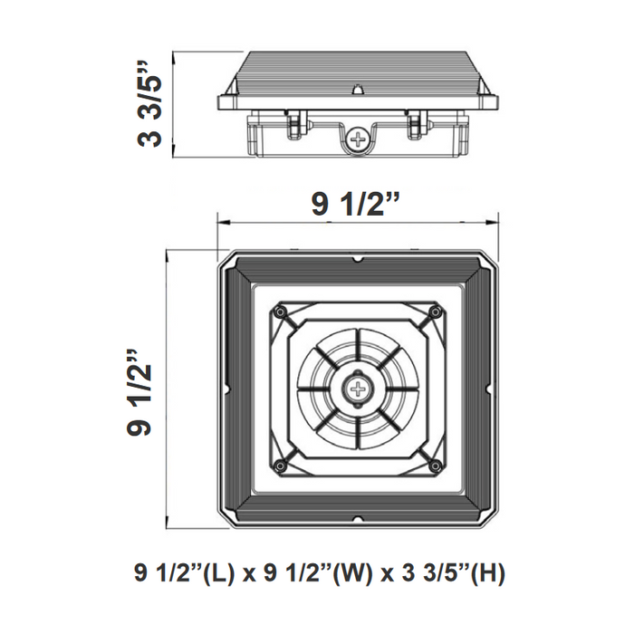 Westgate CAX 30W/45W/60W LED Canopy Light