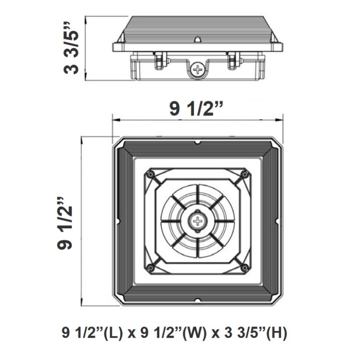 Westgate CAX 40W/60W/75W LED Canopy Light