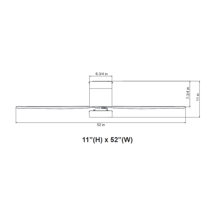 Westgate WFL-118-WS 52" Ceiling Fan with LED Light Kit