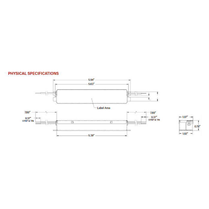 Keystone KTLD-100-UV-24V 100W Constant Voltage LED Driver