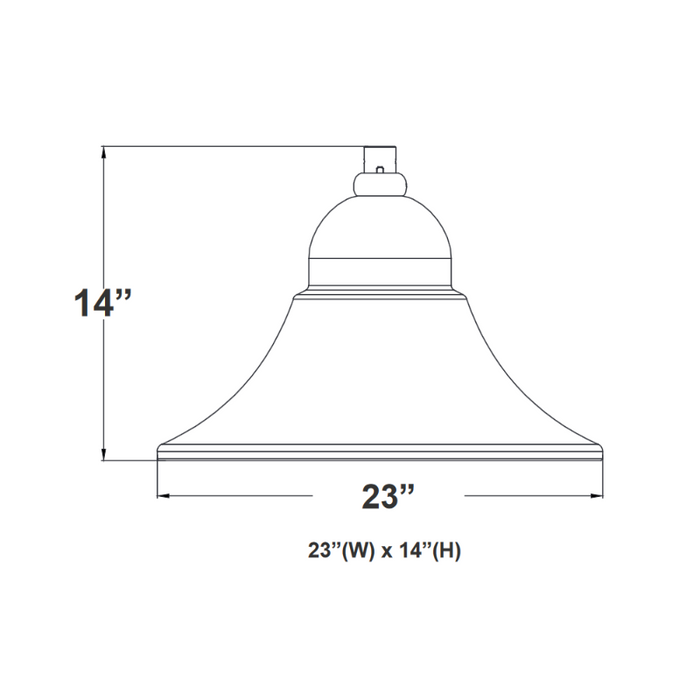 Westgate DAB-B23 80W/100W/150W LED Area Bell Light