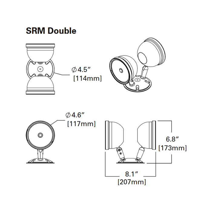 Sure-Lites SRMD LED Remote Emergency Light