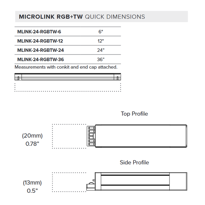 Microlink Controller Blue Light American Lighting MLINK-24 MicroLink RGB+TW 24