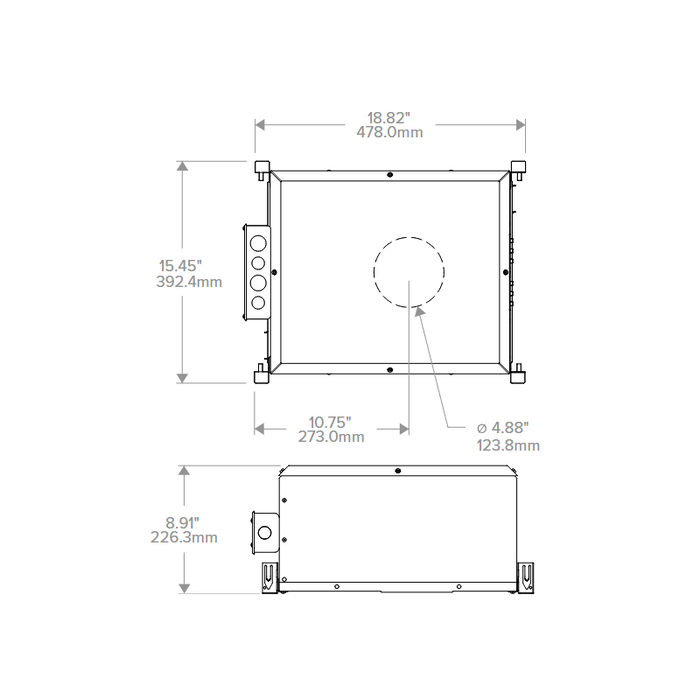 Prescolite LFR-4RD-H LiteFrame 4" Round New Construction Chicago Plenum Housing Enclosure