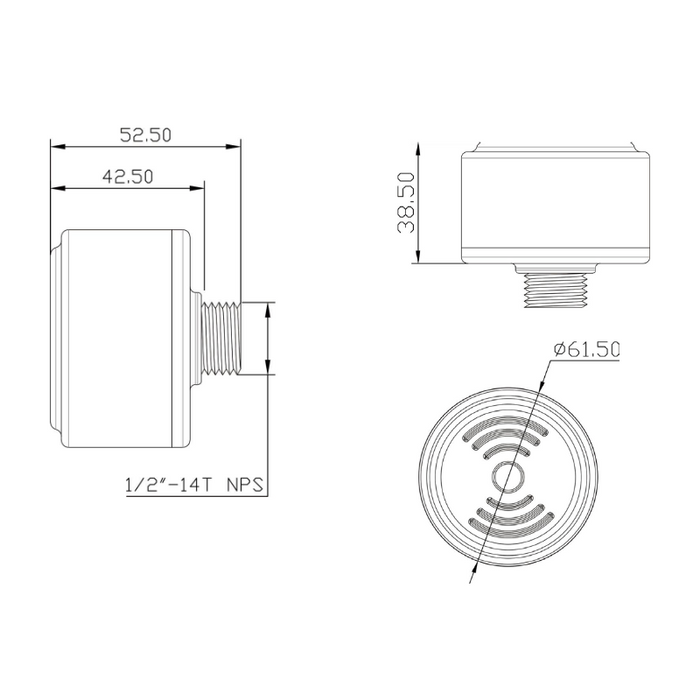 Westgate WEC-3MPC-GY Dusk-to-Dawn Microwave IP67 Photocell with 1/2" Thread