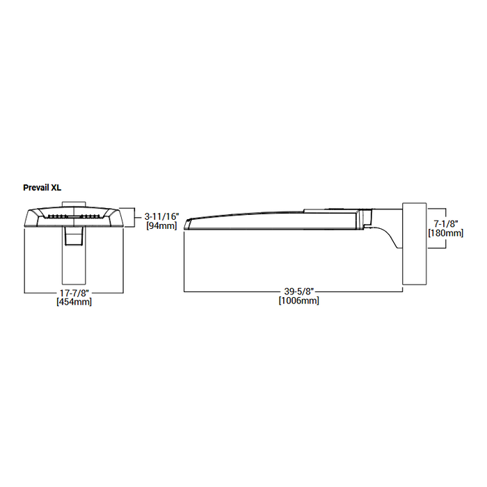 Lumark PRV-XL 303W Prevail Discrete LED Area Light, 4000K, Type IV Wide
