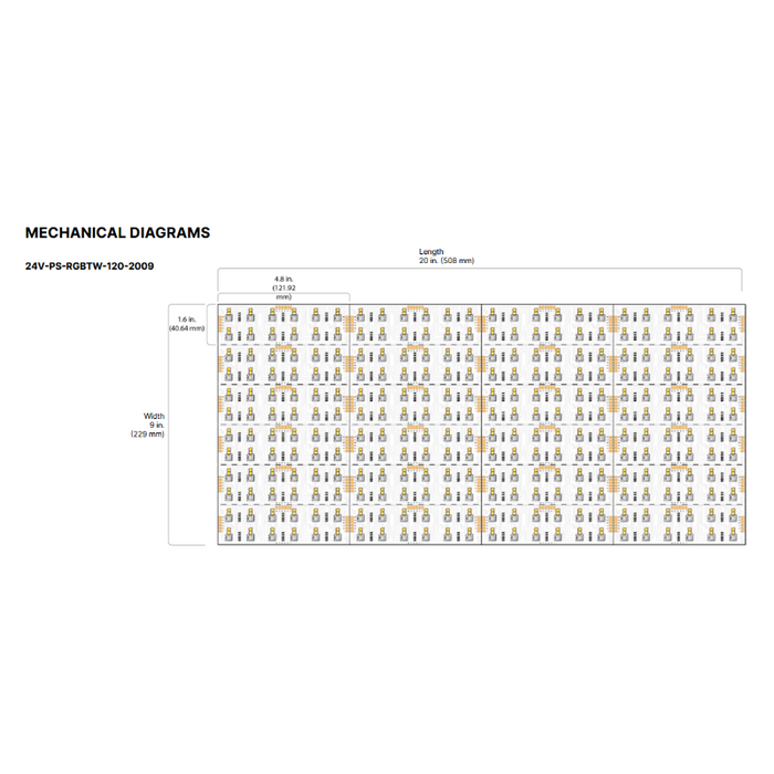 Diode LED Puralight RGBTW LED Flex Sheet