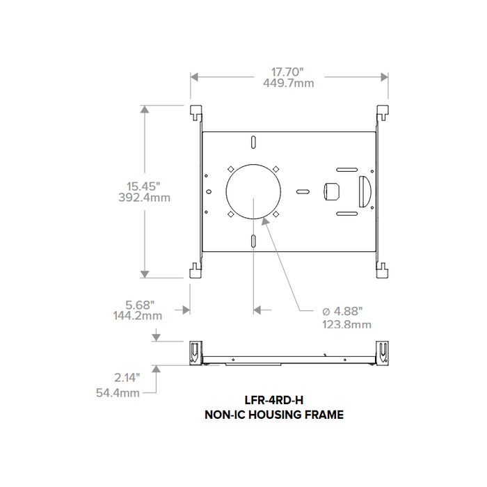 Prescolite LFR-4RD-H LiteFrame 4" Round New Construction Housing Frame