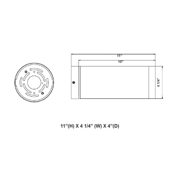 Westgate CMC4HL-MCTP 4" 24W/32W/40W LED Ceiling/Suspended Cylinder, CCT Selectable