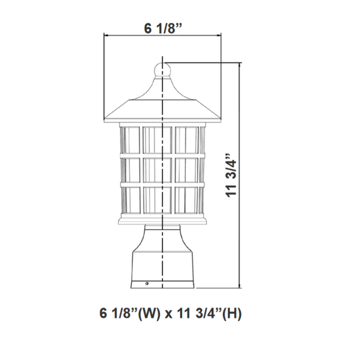Westgate PML-V 12W LED Pier-Mount Light, CCT Selectable