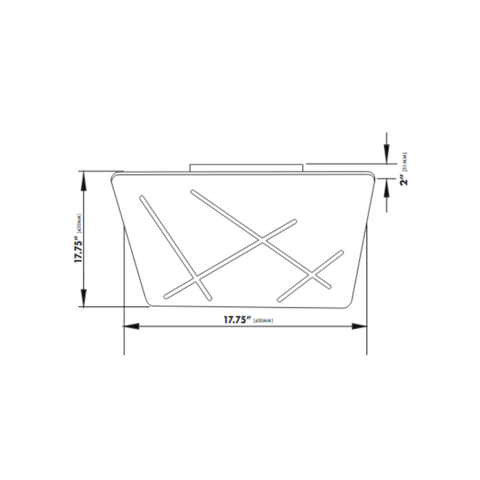 VONN VMCF41200 Tureis 1-lt 18" Integrated LED Flush Mount