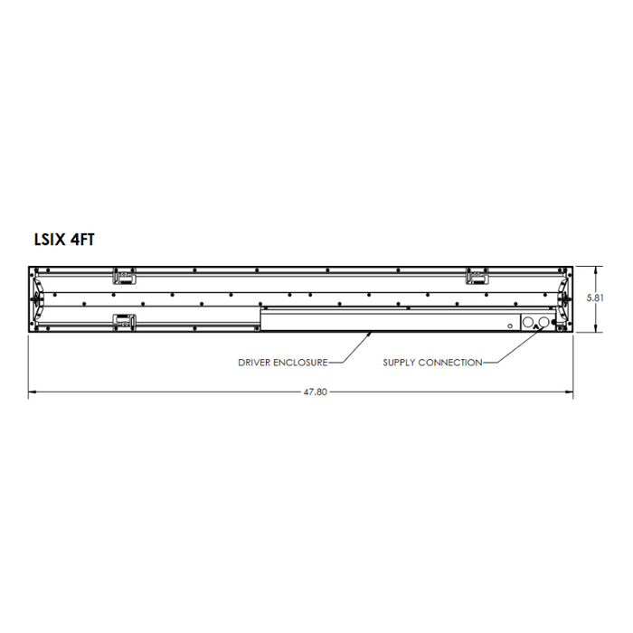 Lithonia LSIXS 6" x 4FT LED Panel, Selectable CCT & Wattage