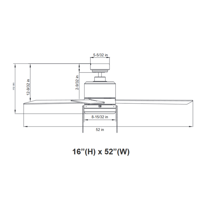 Westgate WFL-115-PC 52" Ceiling Fan with LED Light Kit
