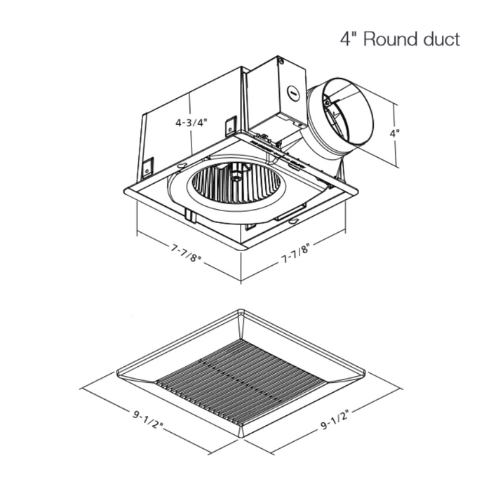 Panasonic FV-0709VB1 EcoVent 70/90 CFM Ventilation Fan