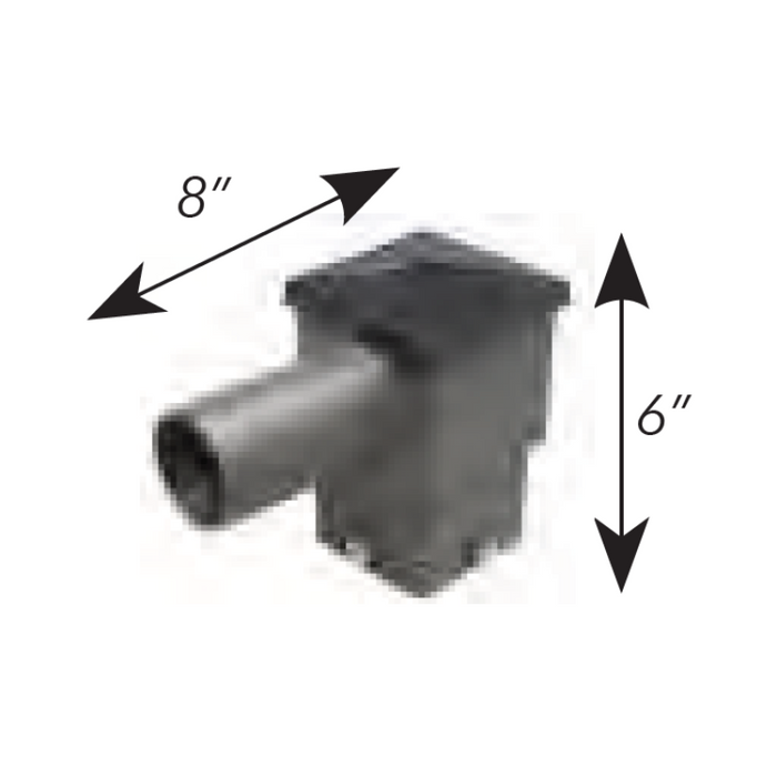 Westgate PSS4L1HTZ Square Horizontal Tenons - 4" pole
