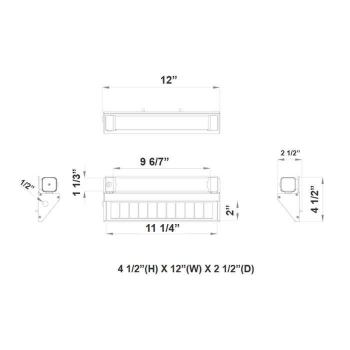 Westgate SOLR-WL2-MCT 8W LED Solar Wall Pack with PIR Motion Sensor