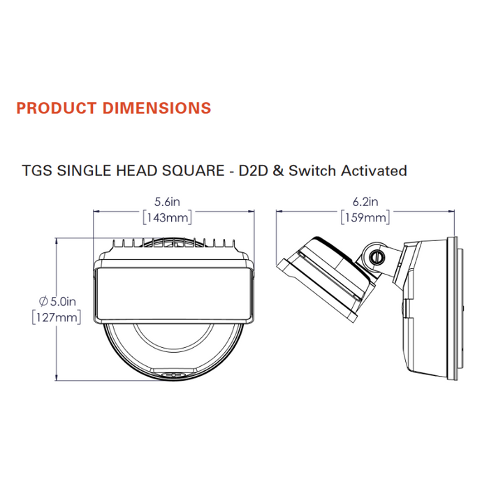 Halo TGS 27W LED Security Floodlight, Dusk to Dawn